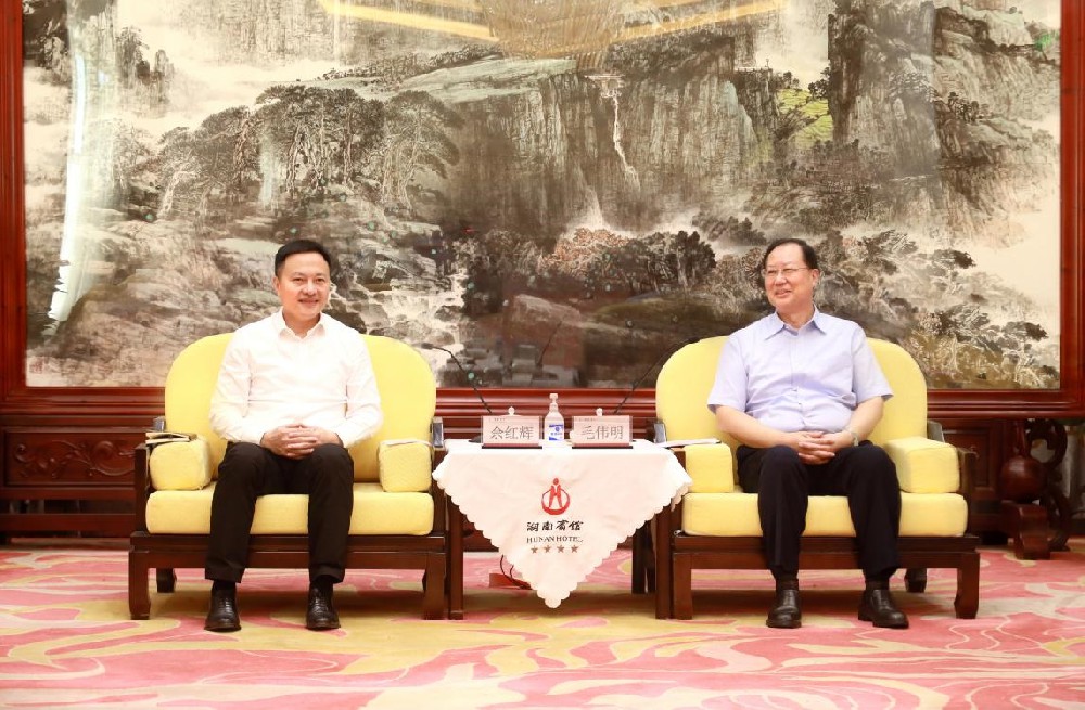 余红辉拜会湖南省委副书记、省长毛伟明